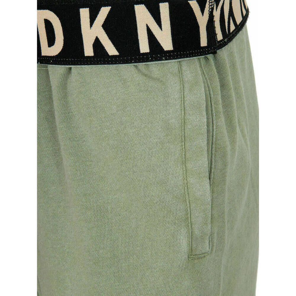 New DKNY Womens Cotton Jogger Pants, Color: Olive, Size: Large - Picture 6 of 7